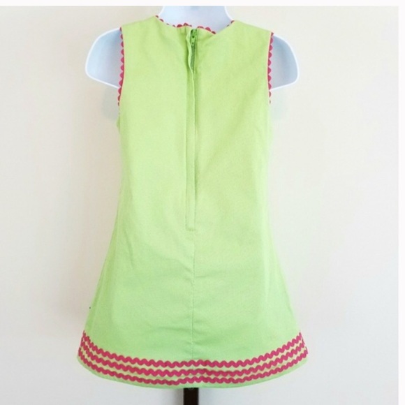 HARTSTRINGS Ladybug Jumper Dress in Apple Green Girl’s Size 5 - Picture 6 of 8
